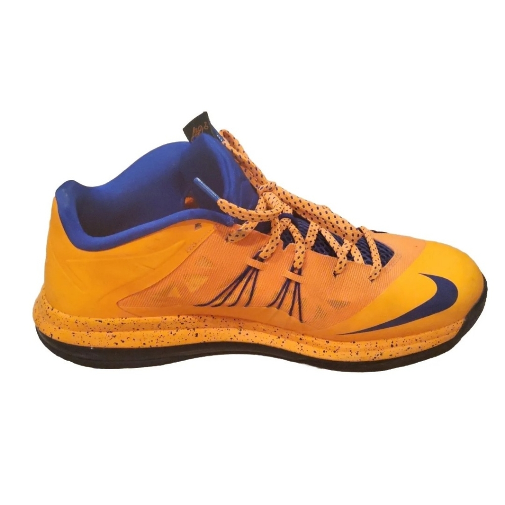 Nike Air Max LeBron 10 Low Knicks 2013 Size 11.5 Orange Blue OG & Box 579765-800